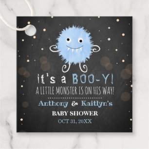 Etiquetas Para Lembrancinhas É um Boo-y! Chá de fraldas de Halloween de Monst