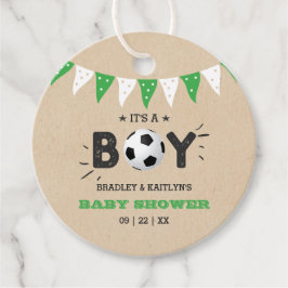 Etiquetas Para Lembrancinhas É um menino! Chá de fraldas de futebol pensado