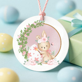 Etiquetas Para Lembrancinhas Easter Bunny at Garden Personalized Favor Tags