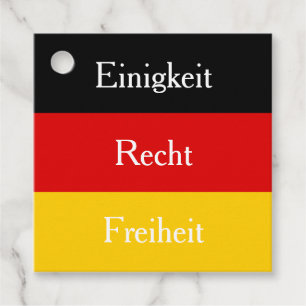Etiquetas Para Lembrancinhas "Einigkeit, Recht, Freiheit" - Personalização de
