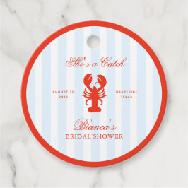 Etiquetas Para Lembrancinhas Ela é uma Armadilha Chá de Panela Lagosta Vermelho