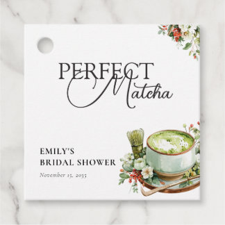 Etiquetas Para Lembrancinhas Ela Encontrou Seu Chá de Noiva de Matcha Perfeito