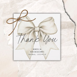 Etiquetas Para Lembrancinhas Ela Está Amarrando O Laço  Bridal Shower de Laço B