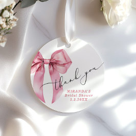 Etiquetas Para Lembrancinhas Ela está dando o nó Laço Rosa Noiva Obrigada