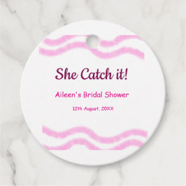 Etiquetas Para Lembrancinhas Ela pega-o como uma corda d'água espiral rosa