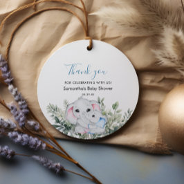 Etiquetas Para Lembrancinhas Elefante De Aquarela Obrigado Marca Favorável