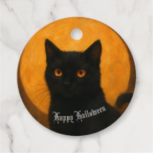 Elegância Assustadora Gato Preto do Dia das Bruxas