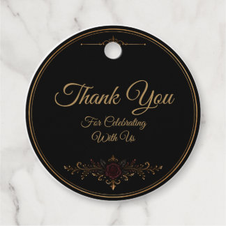 Etiquetas Para Lembrancinhas Elegant Dark Gothic Wedding Favor Tag