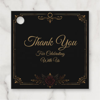 Etiquetas Para Lembrancinhas Elegant Dark Gothic Wedding Favor Tag
