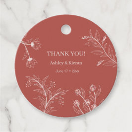 Etiquetas Para Lembrancinhas Elegant Floral Bohol Wedding