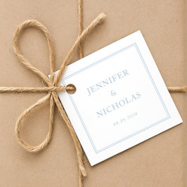 Etiquetas Para Lembrancinhas Elegant Formal Powder Blue Wedding