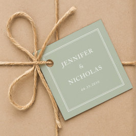 Etiquetas Para Lembrancinhas Elegant Formal Sage Green Wedding