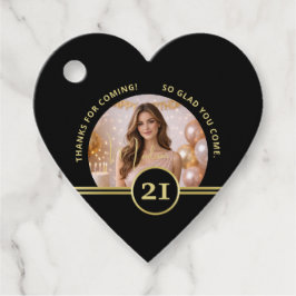 Etiquetas Para Lembrancinhas Elegant Gold Signature Monogram with Photo