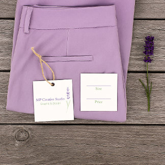 Etiquetas Para Lembrancinhas Elegant Lavender Sprig Botanical Design Price Tag