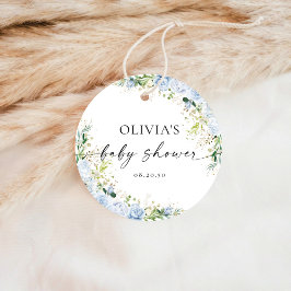 Etiquetas Para Lembrancinhas Elegant Light Blue Baby Shower Favor Tags