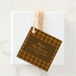 Etiquetas Para Lembrancinhas Elegant Plaid Thanksgiving Classic Custom Favor