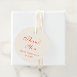 Etiquetas Para Lembrancinhas Elegant Terracotta Modern Classic Wedding