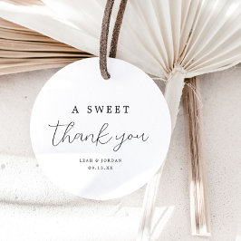 Etiquetas Para Lembrancinhas Elegante A Sweet Obrigado Favor De Casamento