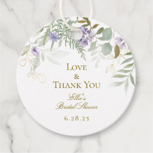 Etiquetas Para Lembrancinhas Elegante Agradecimento Floral Aquarela Para Noiva