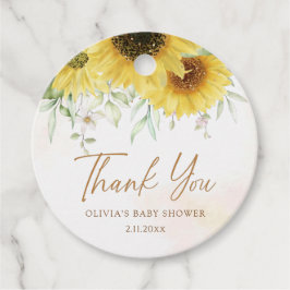 Etiquetas Para Lembrancinhas Elegante Água-Marinha Dourada Floral Agradecimento