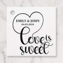 Elegante Amor É Doce caligrafia Coração