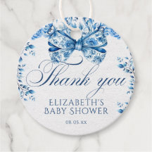 Elegante Arco Floral Azul Caligrafia Obrigado