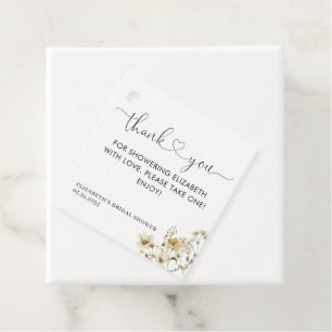 Etiquetas Para Lembrancinhas Elegante Boho Chic Floral de Flores Silvestres Agr
