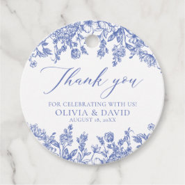 Etiquetas Para Lembrancinhas Elegante Casamento Floral Azul Vitoriano Francês
