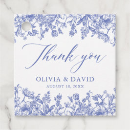 Etiquetas Para Lembrancinhas Elegante Casamento Floral Azul Vitoriano Vintage