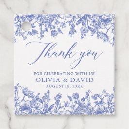 Etiquetas Para Lembrancinhas Elegante Casamento Floral Azul Vitoriano Vintage