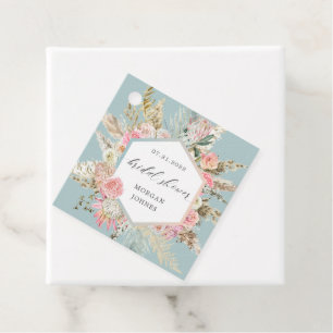 Etiquetas Para Lembrancinhas elegante Chá de panela boêmico floral favorito