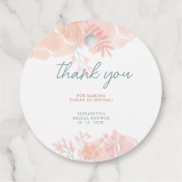 Etiquetas Para Lembrancinhas Elegante Chá de panela de Watercolor