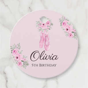 Etiquetas Para Lembrancinhas Elegante cor-de-rosa Ballerina Calçado Meninas Ani