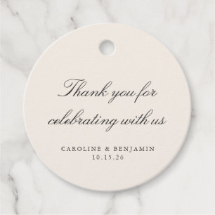 Etiquetas Para Lembrancinhas Elegante Costume De Casamento De Ivory Obrigado