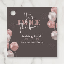 Elegante É um aniversário conjunto duas vezes dive