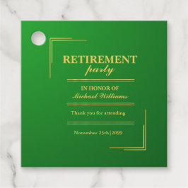 Etiquetas Para Lembrancinhas Elegante Elegante da Corporação de aposentadoria D