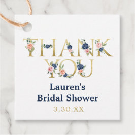 Etiquetas Para Lembrancinhas Elegante Floral em Aquarela Agradecimento