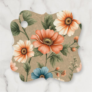 Etiquetas Para Lembrancinhas Elegante Floral Pattern Design