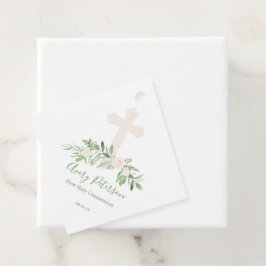 Etiquetas Para Lembrancinhas Elegante Ivory Rosa Primeira Comunhão Santa