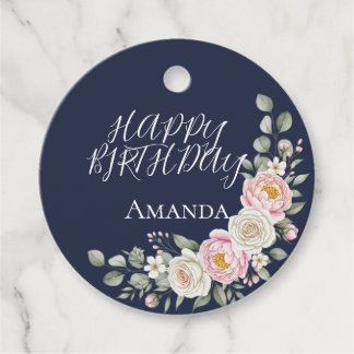 Etiquetas Para Lembrancinhas Elegante Marcador de Favor Personalizado Redondo c