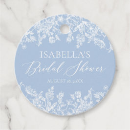 Etiquetas Para Lembrancinhas Elegante moderno, algo Chá de panela azul