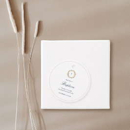 Etiquetas Para Lembrancinhas Elegante Natal de Batismo da Cruz do Marinho de Fú