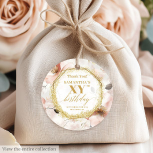 Etiquetas Para Lembrancinhas Elegante Pink-Rosa-marfim-Dourado Marinheiro