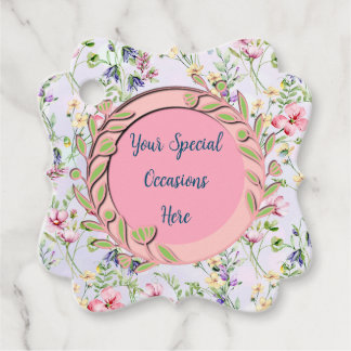 Etiquetas Para Lembrancinhas Elegante Quadro Floral: para Todas as Ocasiações