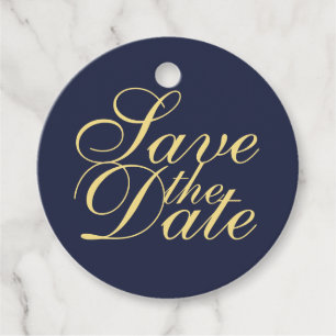 Etiquetas Para Lembrancinhas Elegante Salva a Data de Casamento Azul Marinho e 