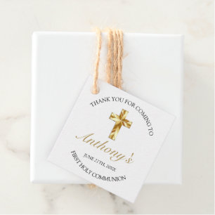 Etiquetas Para Lembrancinhas Elegante, Simples, Dourada CrossFirst Commune Obri