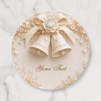 Etiquetas Para Lembrancinhas Elegantes Hochzeitsdesign mit Glocken und Rosen