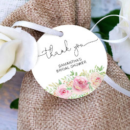 Etiquetas Para Lembrancinhas Elegantes rosas cor de rosa noivado obrigado