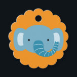 Etiquetas Para Lembrancinhas Elephant Birthday Kids Art<br><div class="desc">Elephant Birthday Kids Art Favor Tags</div>