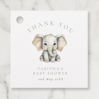Etiquetas Para Lembrancinhas Elephant Little Peanut Baby Shower Thank You